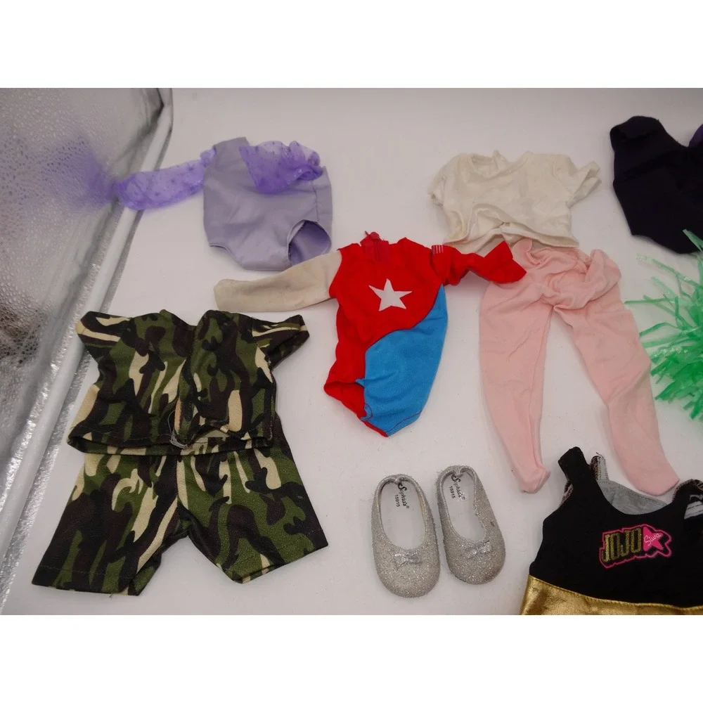 Our Generation Doll Clothes Accessories Lot Hula Skirt‎ Cowboy Boots Life Jacket